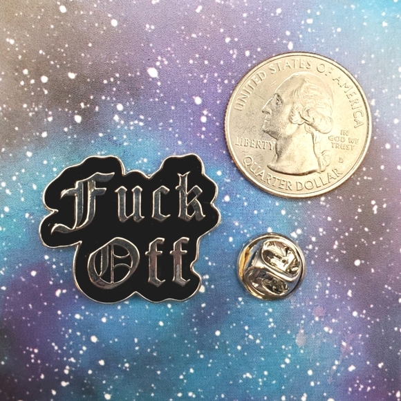 F@CK Off Enamel Pin - Picture 2 of 3